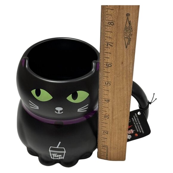 Tim Hortons Mug Black Cat Color Change 20 oz 202 NEW Canada - Picture 11 of 11